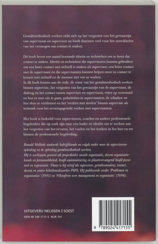 Achterkant van Gestalt in supervisie