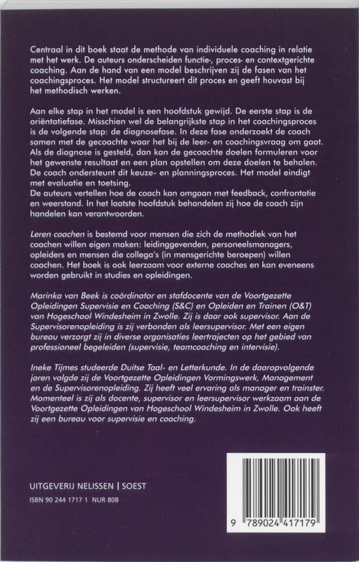 Achterkant van Leren coachen