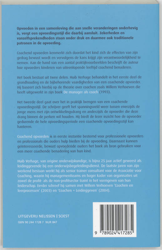 Achterkant van Coachend opvoeden