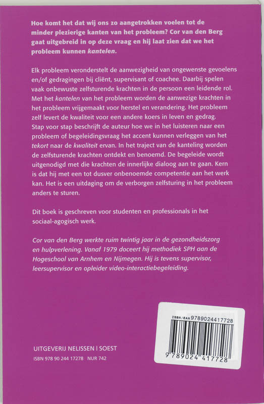 Achterkant van Anders kijken naar problemen in hulpverlening en begeleiding