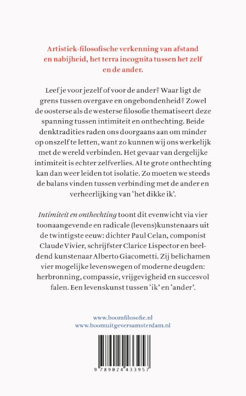 Achterkant van Intimiteit & onthechting