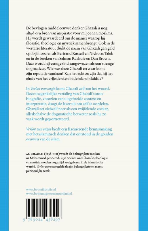 Achterkant van Verlost van onzin