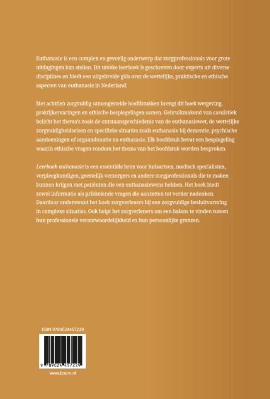 Achterkant van Leerboek euthanasie