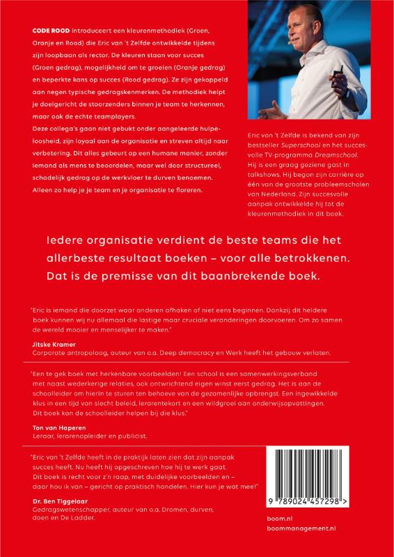 Achterkant van Code Rood