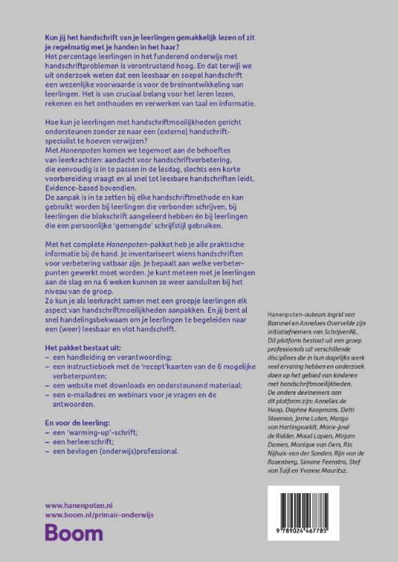 Achterkant van Handleiding
