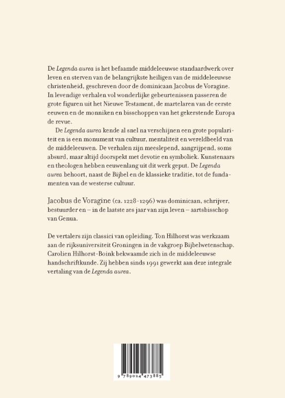 Achterkant van Legenda aurea