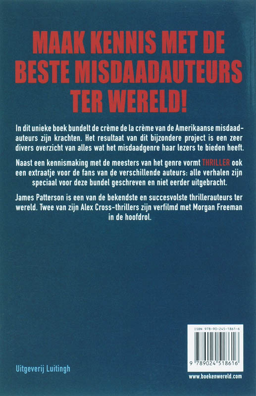 Achterkant van Thriller