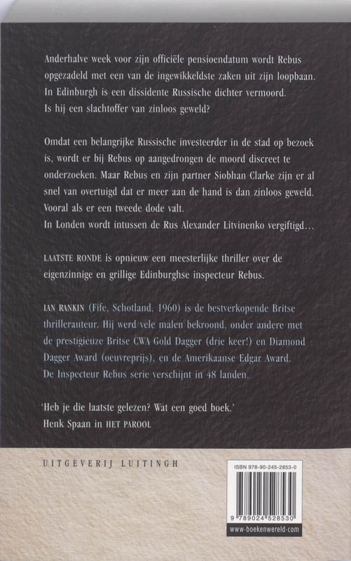 Achterkant van Laatste ronde