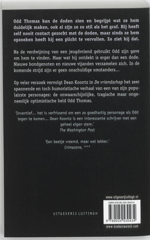 Achterkant van De vriendschap