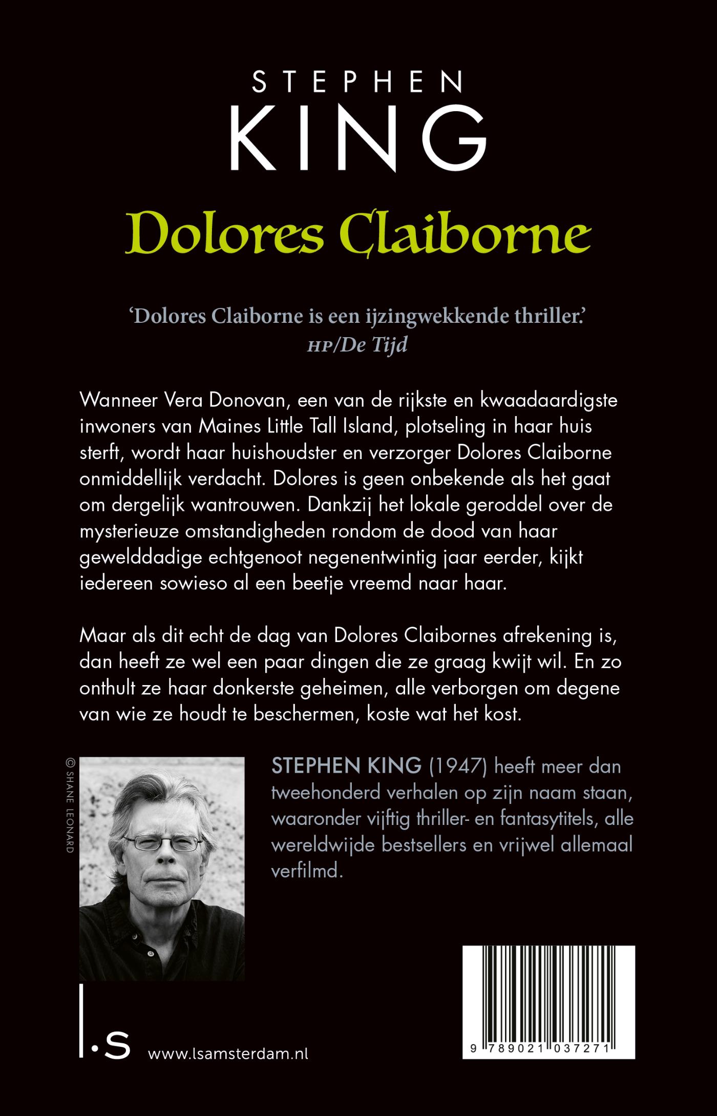 Achterkant van Dolores Clairbone