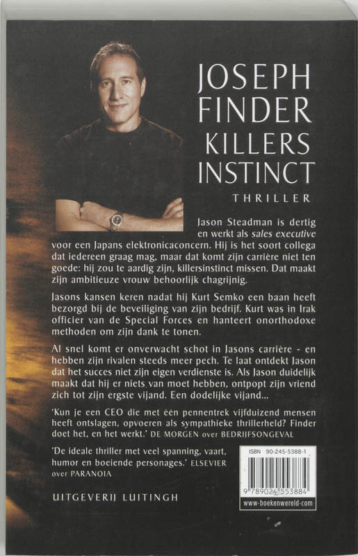 Achterkant van Killersinstinct