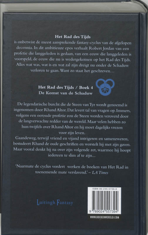 Achterkant van De komst van de schaduw
