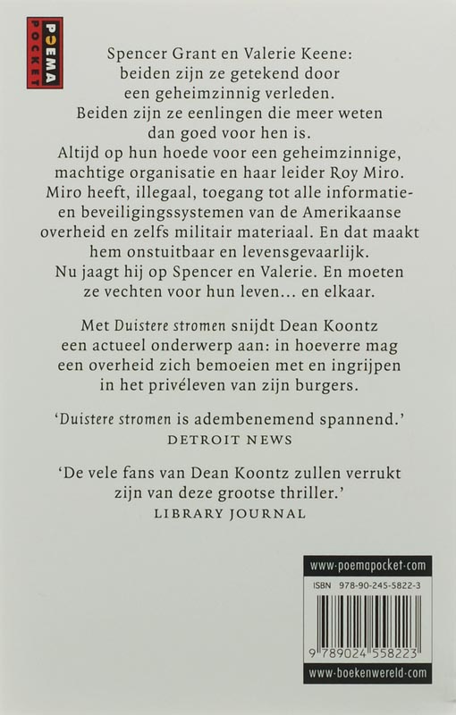 Achterkant van Duistere stromen