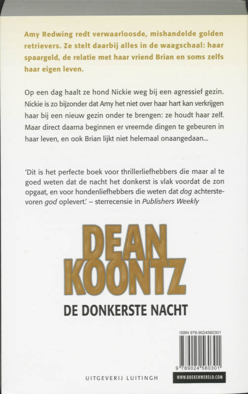Achterkant van De donkerste nacht