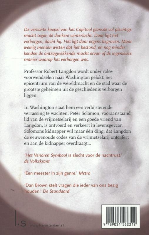 Achterkant van Het verloren symbool