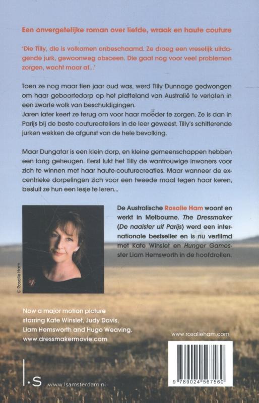 Achterkant van De naaister uit Parijs