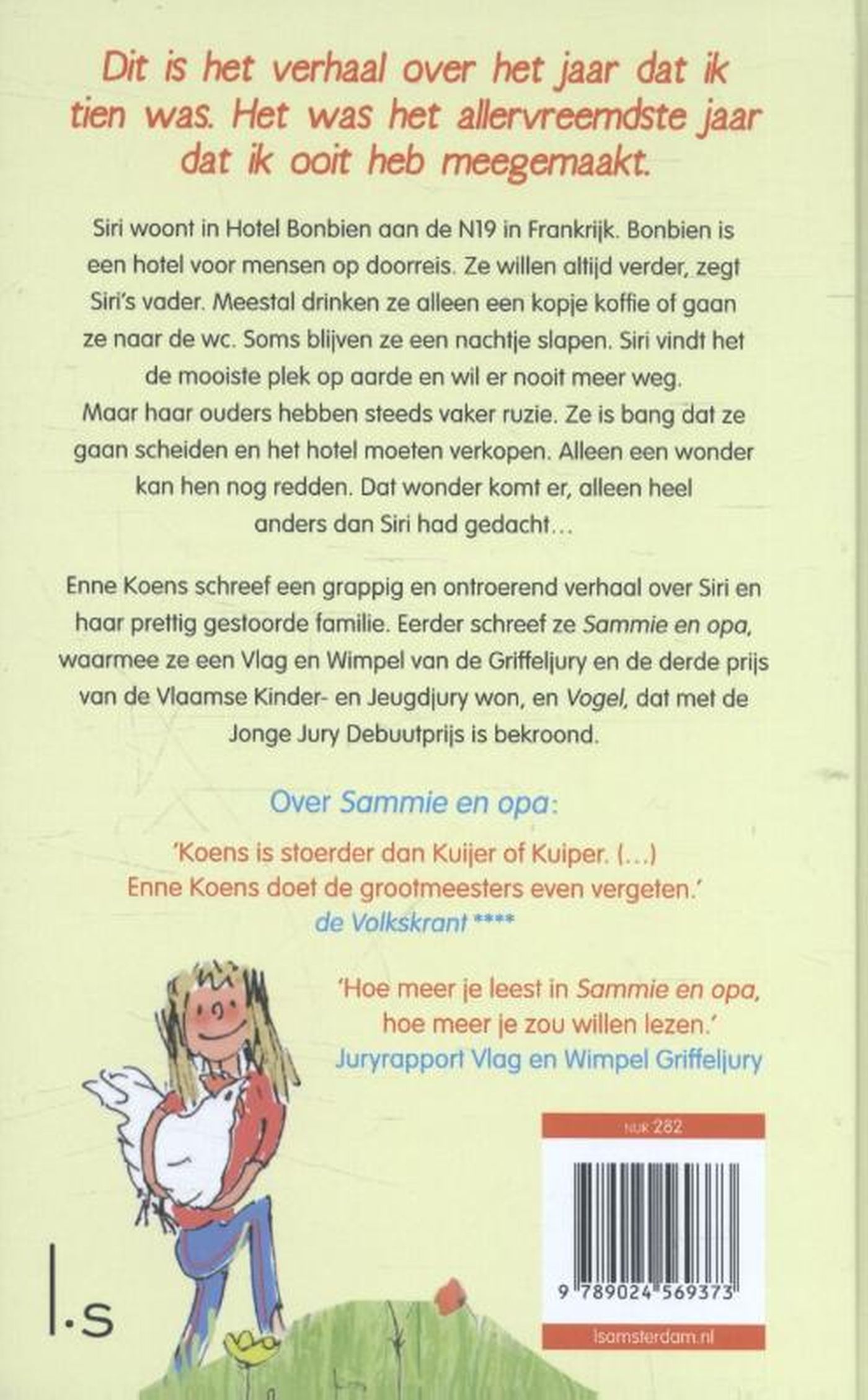 Achterkant van Hotel Bonbien