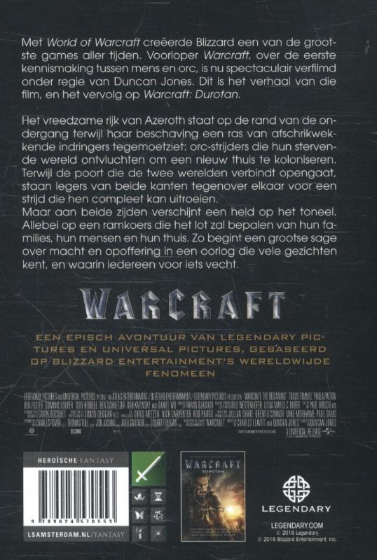 Achterkant van Warcraft