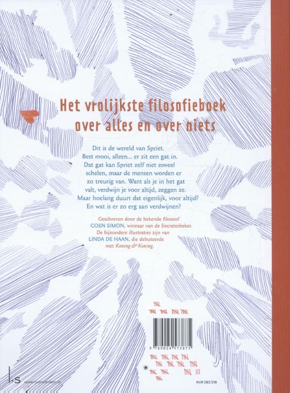 Achterkant van Er zit een gat in de wereld van Spriet