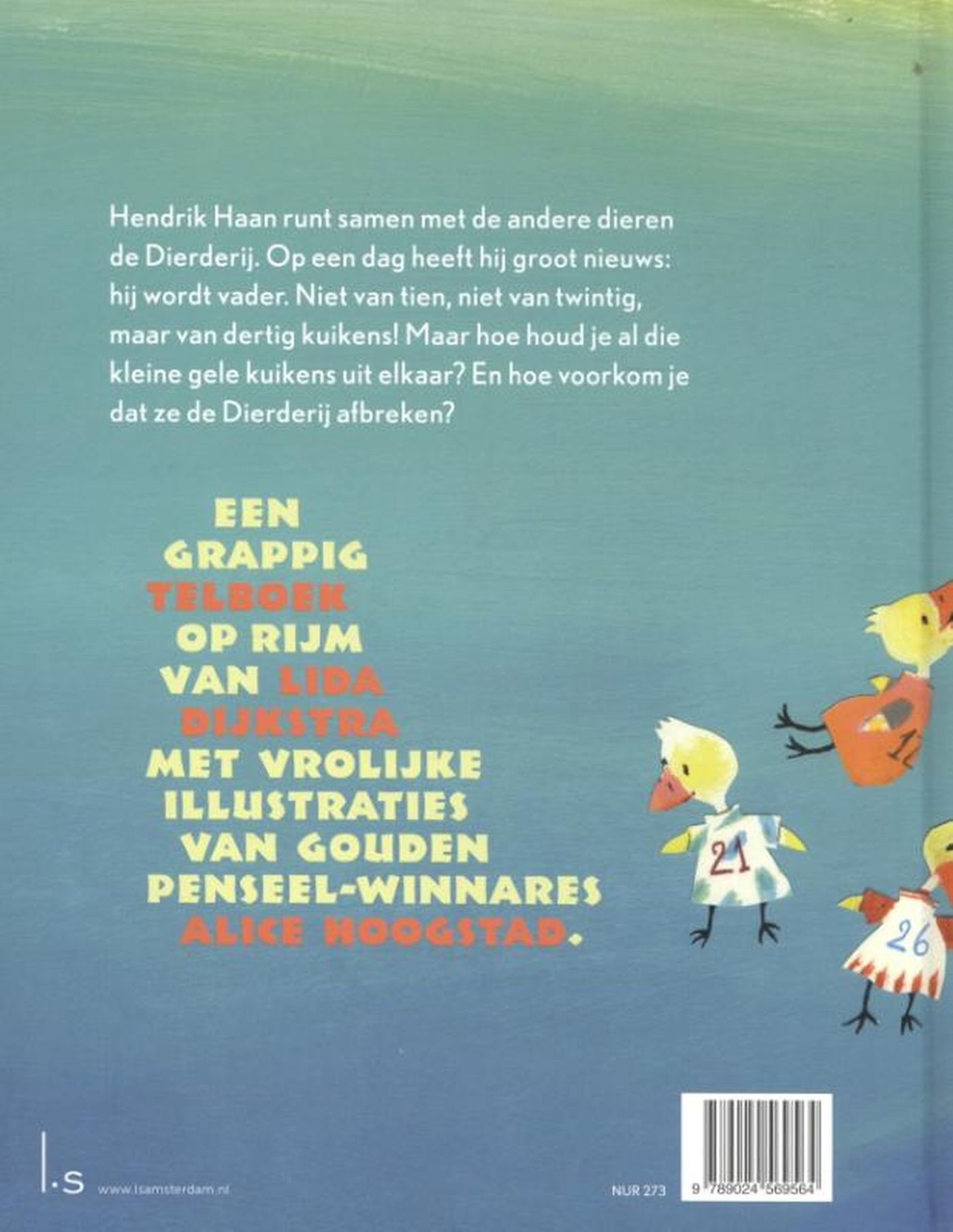 Achterkant van Kuikens op de Dierderij