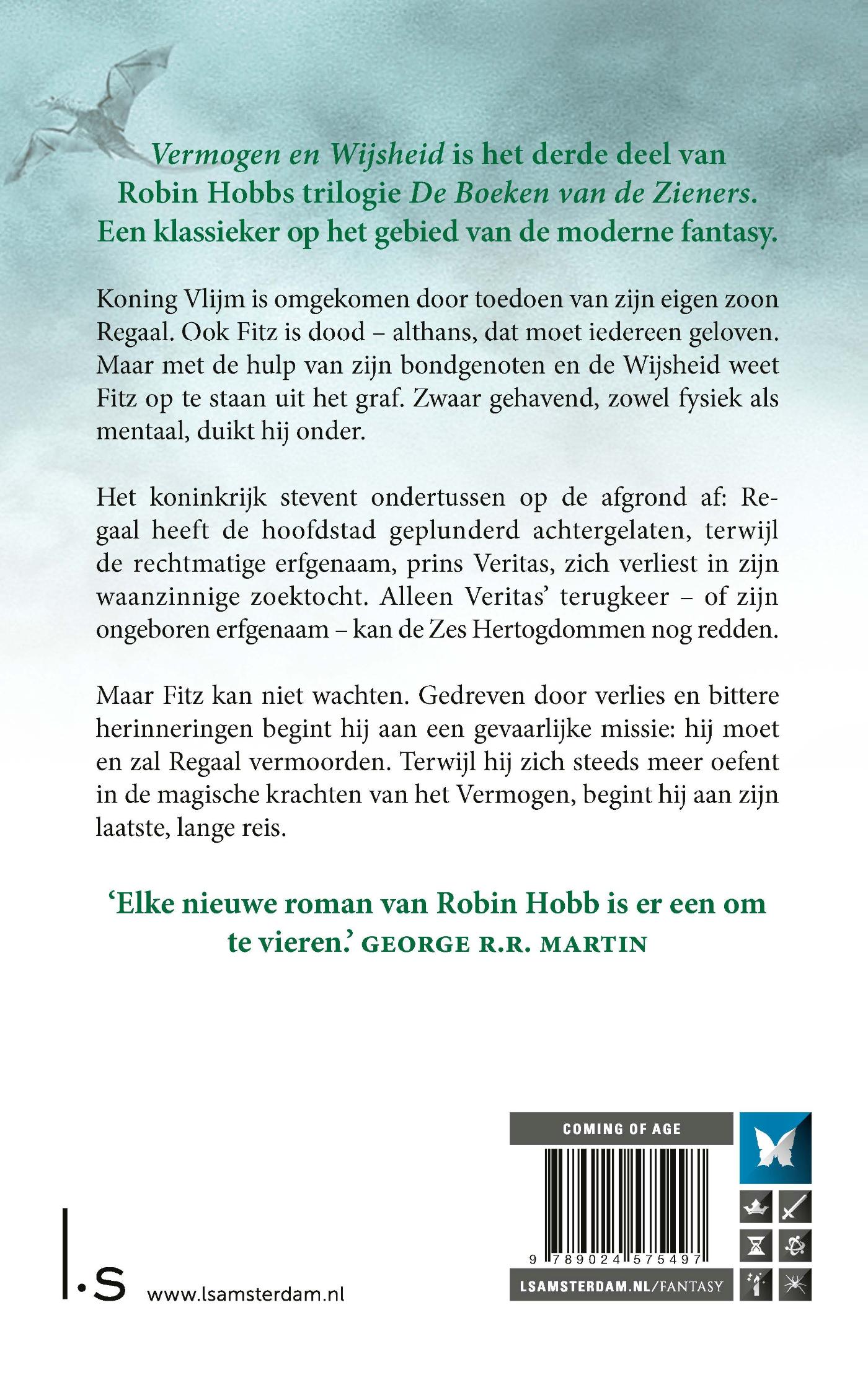 Achterkant van Vermogen en wijsheid