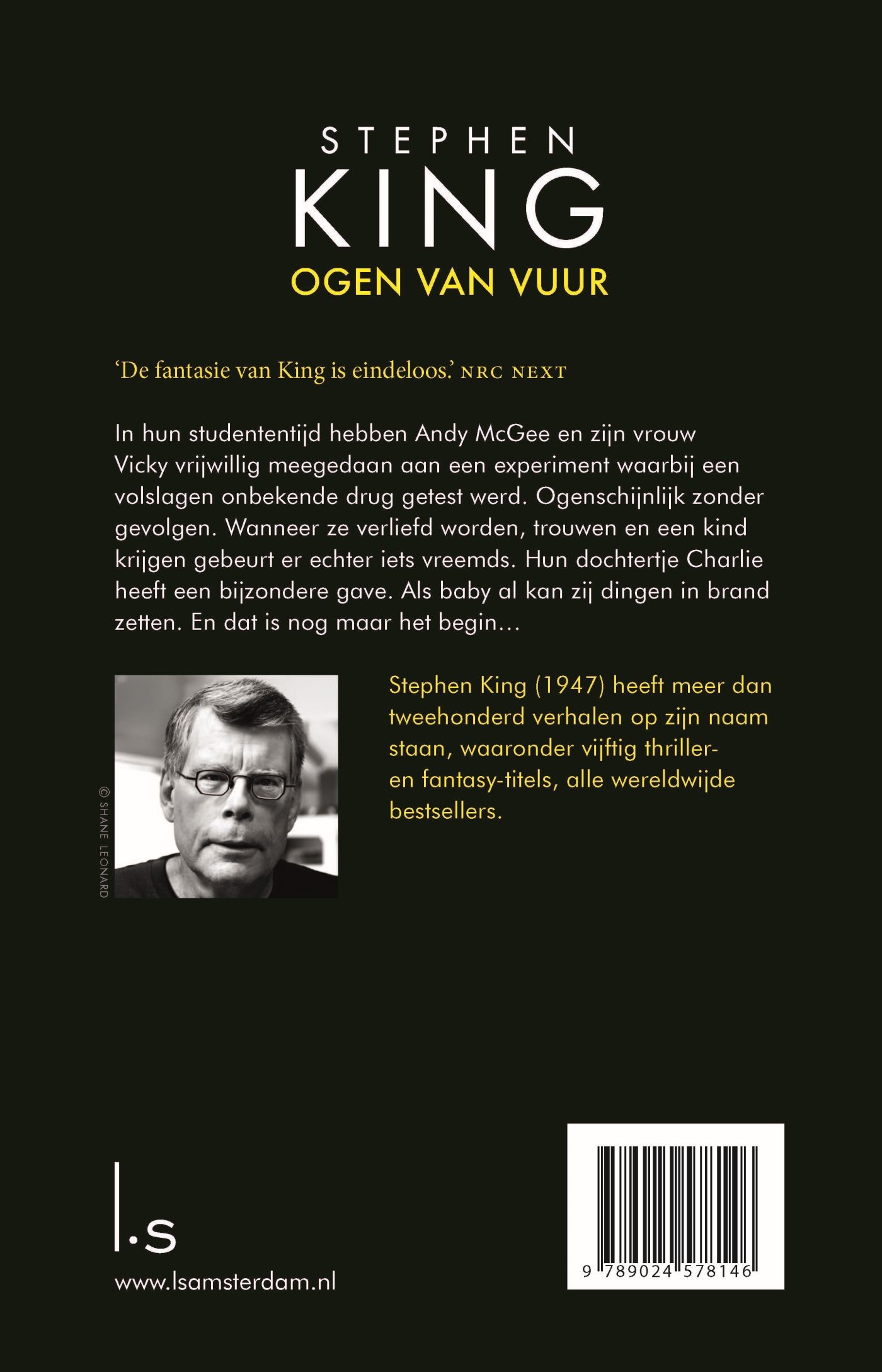 Achterkant van Ogen van vuur