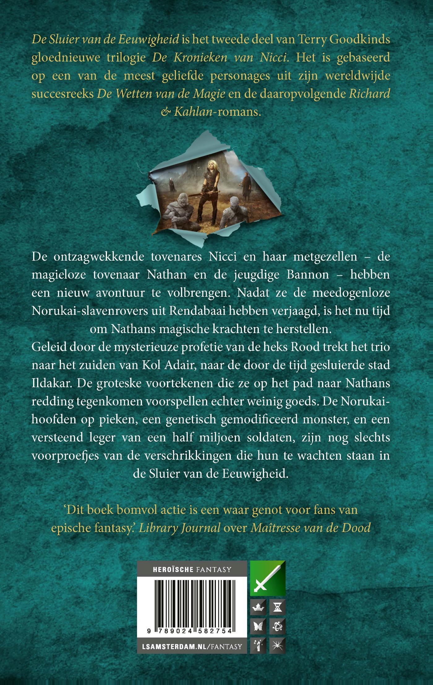 Achterkant van De Sluier van de Eeuwigheid