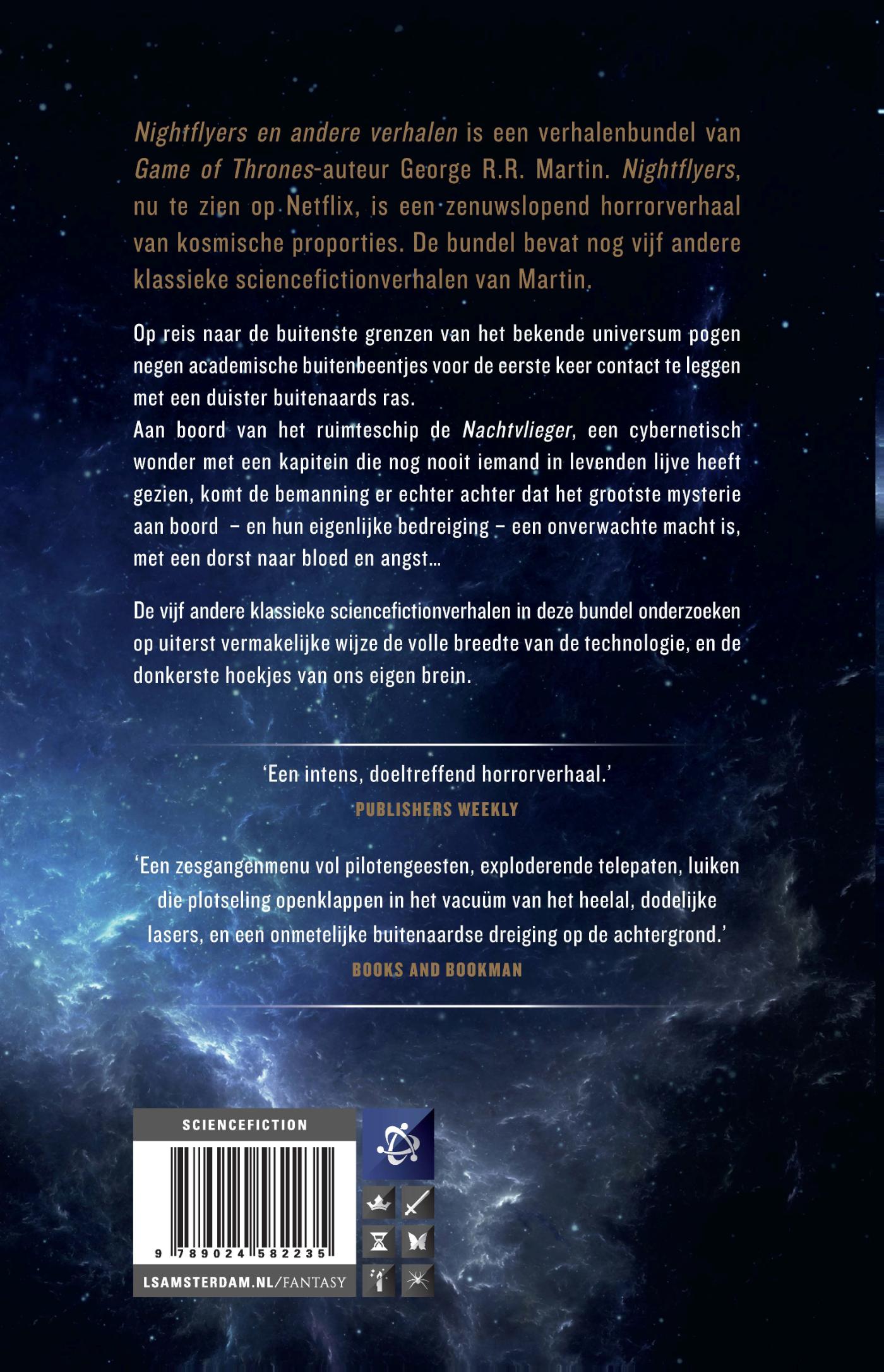 Achterkant van Nightflyers en andere verhalen