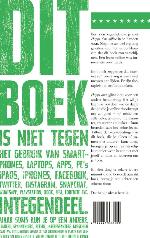 Achterkant van Happy time offline
