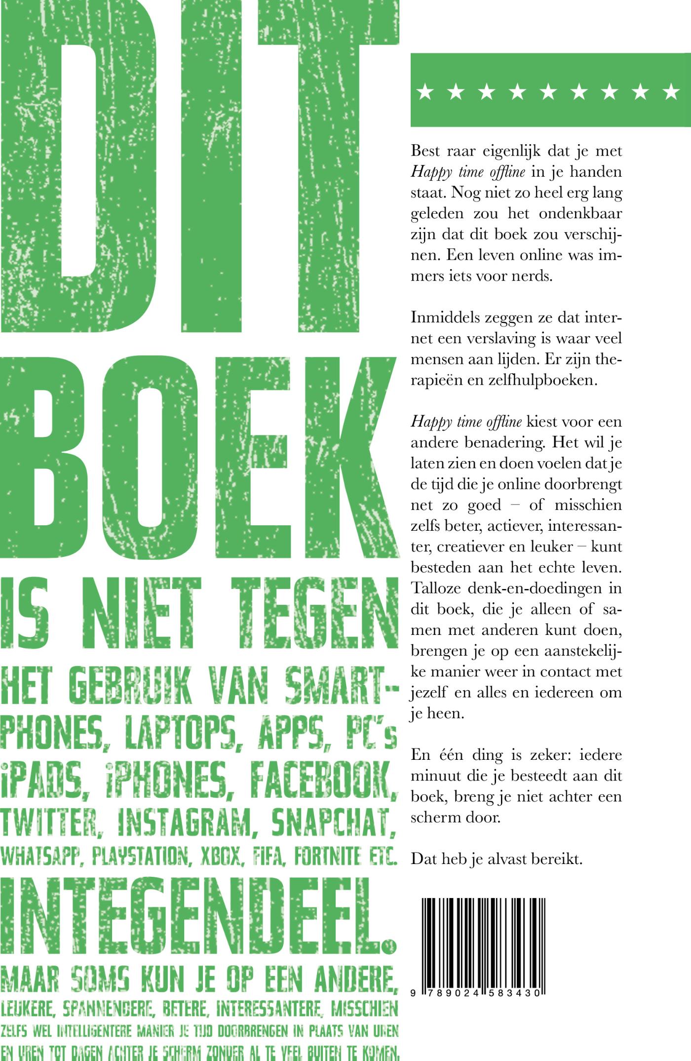 Achterkant van Happy time offline