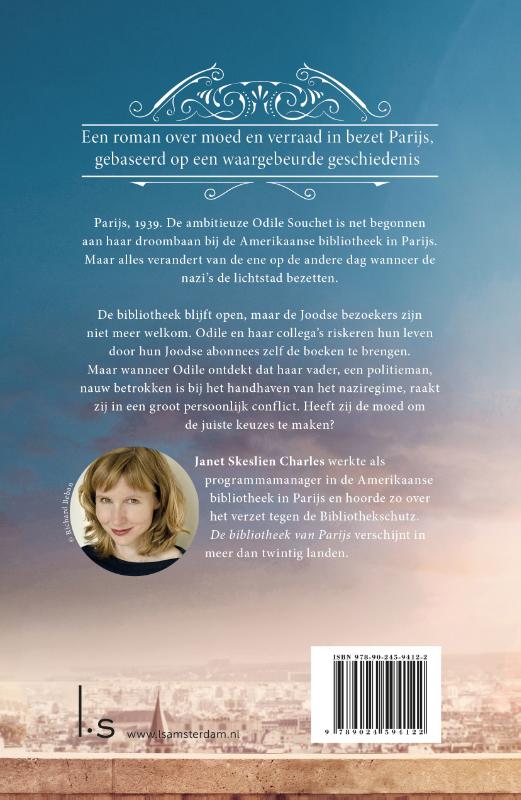 Achterkant van De bibliotheek van Parijs