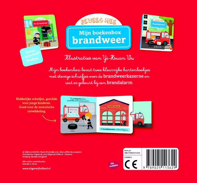 Achterkant van Mijn boekenbox, brandweer