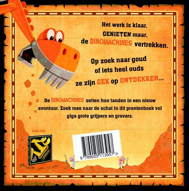 Achterkant van Dinomachines op ontdekking