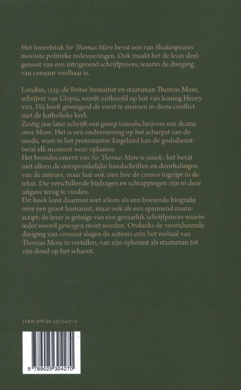 Achterkant van Sir Thomas More