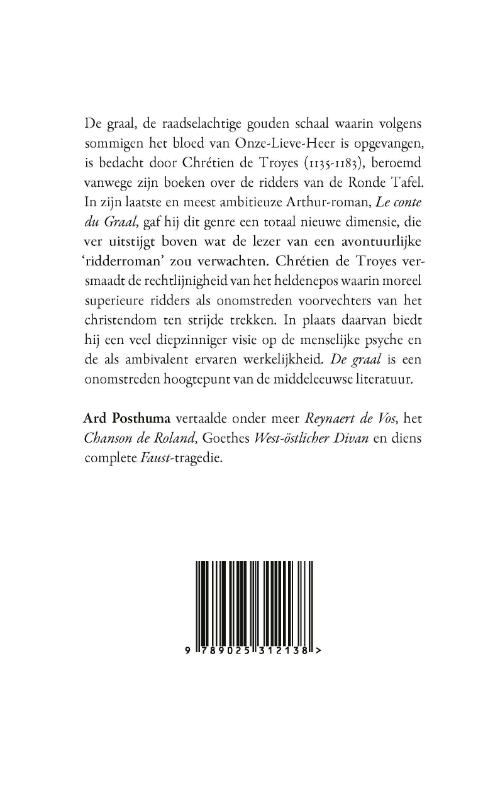 Achterkant van De graal