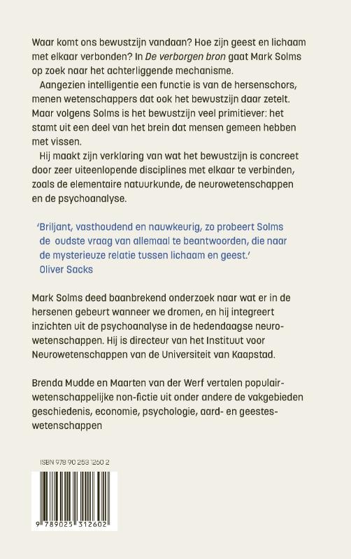 Achterkant van De verborgen bron