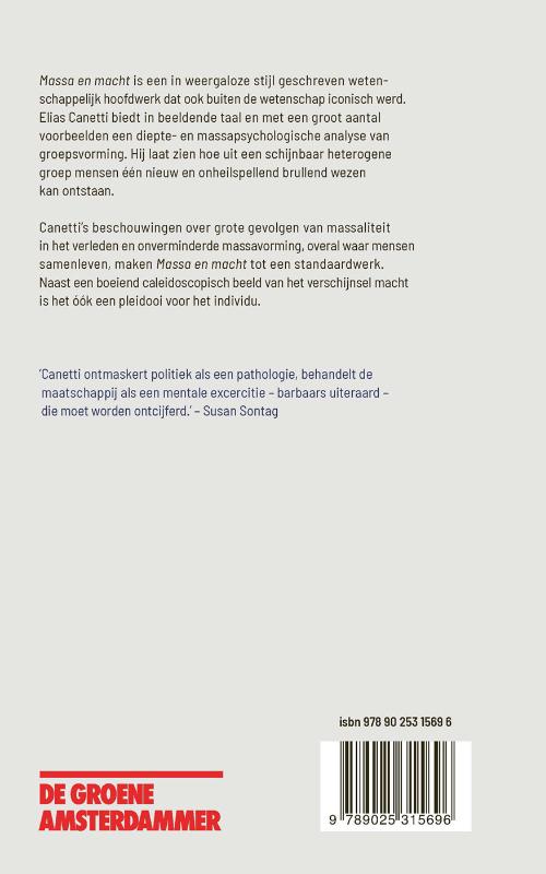Achterkant van Massa en macht