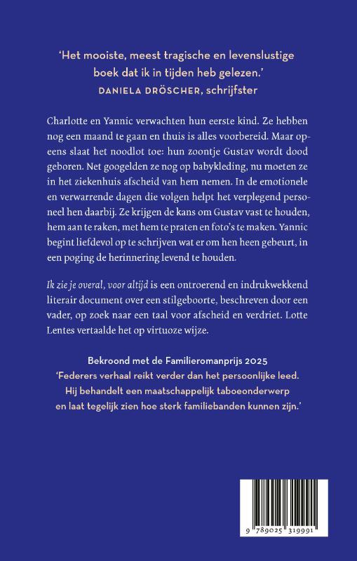 Achterkant van Ik zie je overal, voor altijd