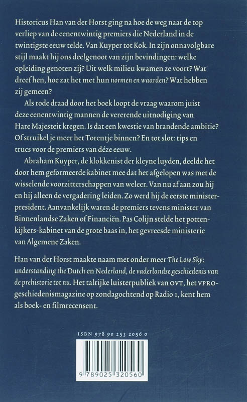 Achterkant van Onze premiers (1901-2002)