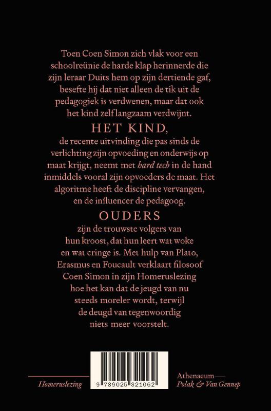 Achterkant van De deugd van tegenwoordig