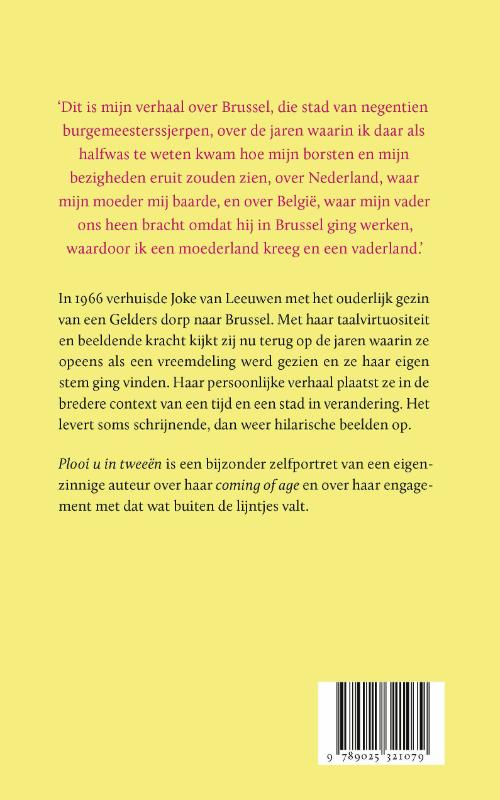 Achterkant van Plooi u in tweeën