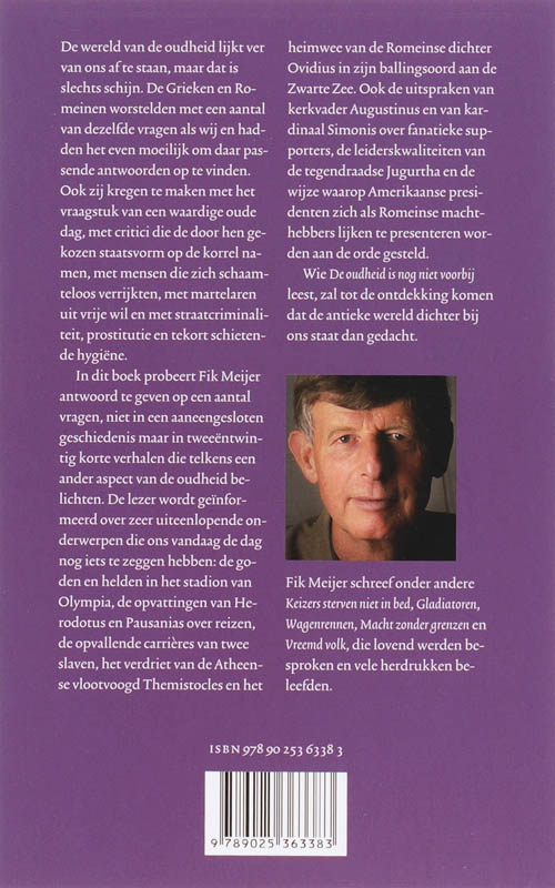 Achterkant van De oudheid is nog niet voorbij