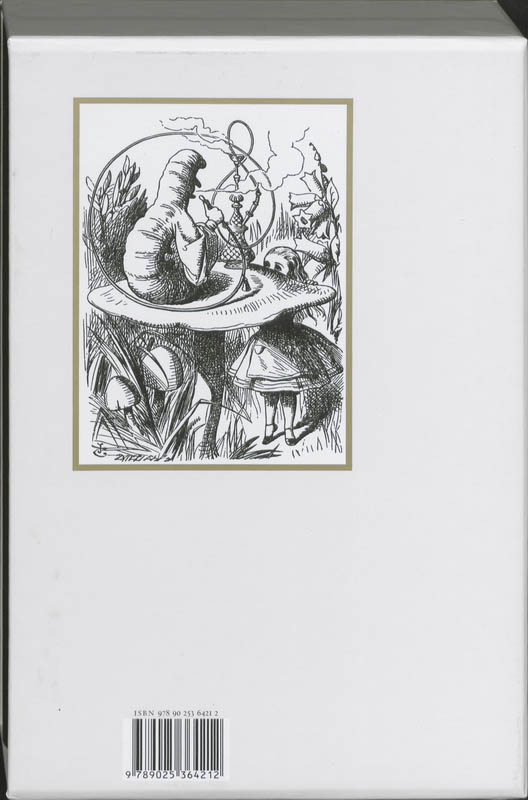 Achterkant van De Avonturen van Alice in Wonderland / Achter de Spiegel en wat Alice daar aantrof