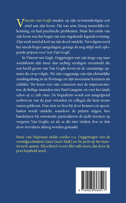 Achterkant van Vincent van Gogh