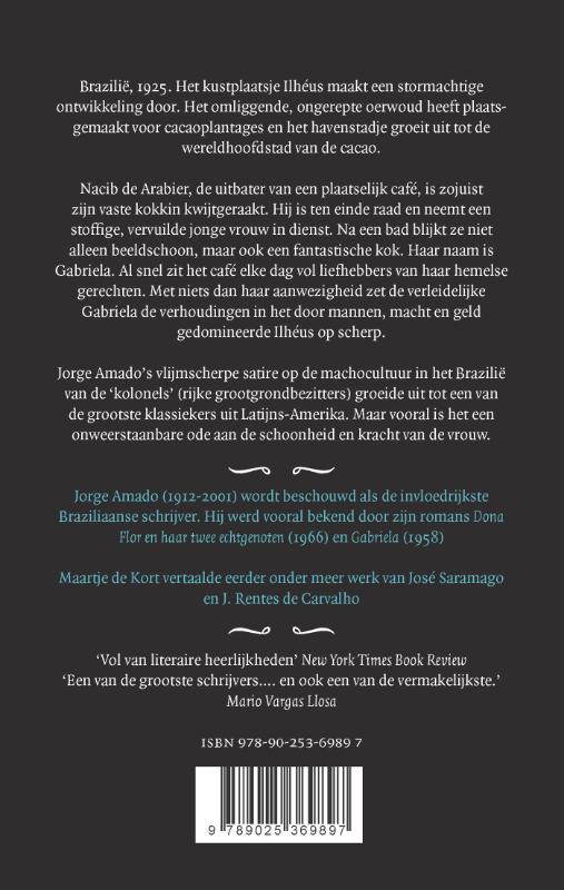 Achterkant van Gabriela