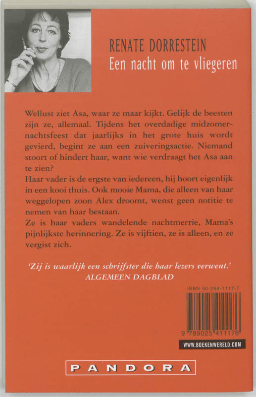 Achterkant van Een nacht om te vliegeren