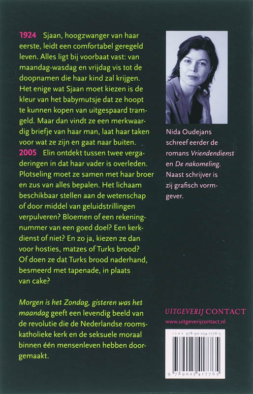 Achterkant van Morgen is het Zondag, gisteren was het maandag