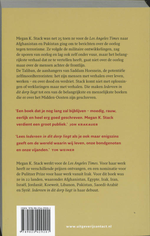 Achterkant van Iedereen in dit dorp liegt