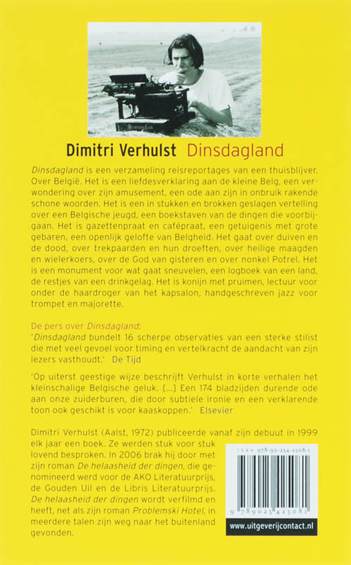 Achterkant van Dinsdagland