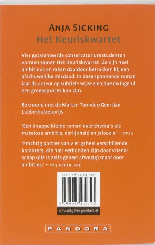 Achterkant van Keuriskwartet (Pandora)